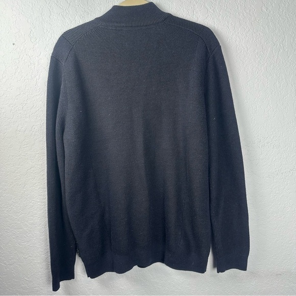 Ted Baker London Women’s 1/4 Zip Wool Blend Pullover 6 (US 12-14) Navy Sweater - Picture 7 of 8